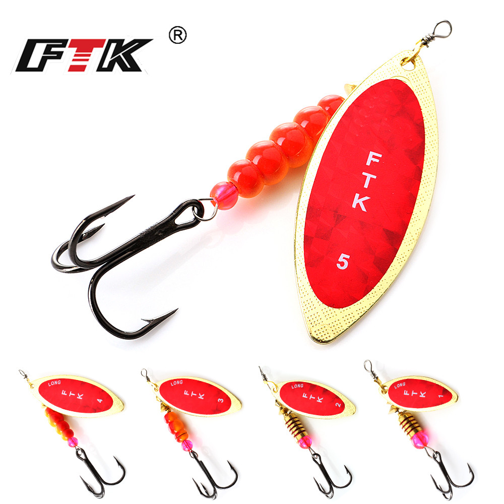 Fishing Hook Treble - スプーンタイプのメタルルアー,パイクフィッシングに最適な人工餌,4/7/12/18/30g