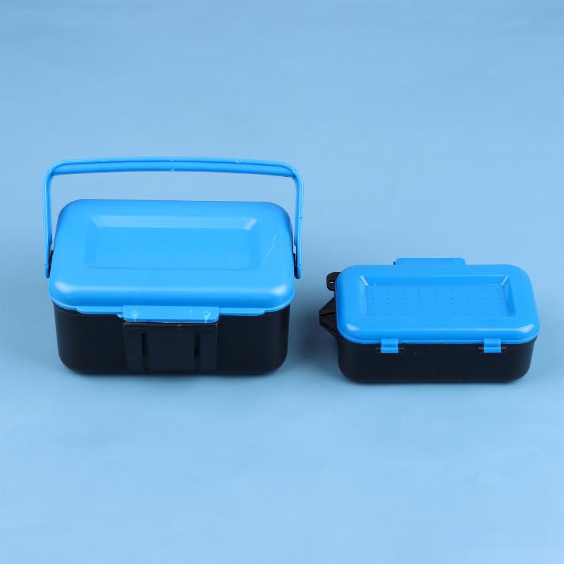Fishing Hook Box - 旅行用釣りルアー収納ボックス ポータブル餌とフックオーガナイザーケース 生きたミミズ用 アウトドアキャリーソリューション
