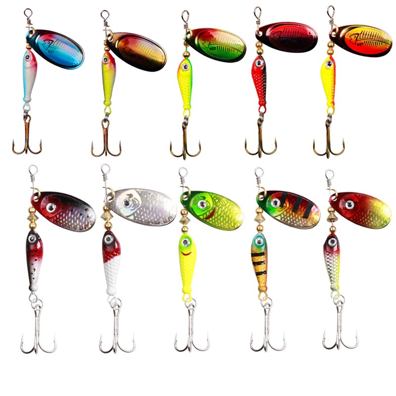 Fishing Hook Treble - 10 ピース/セットスピナールアー 9.1 グラム 7 センチメートルスパンコール