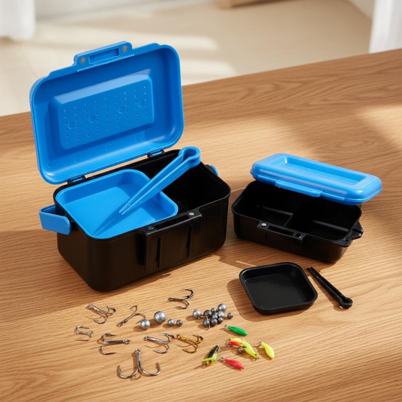 腰に装着できる釣り道具箱、生きているルアー餌、ミミズ、フック - Fishing Hook Box のレビューと価格