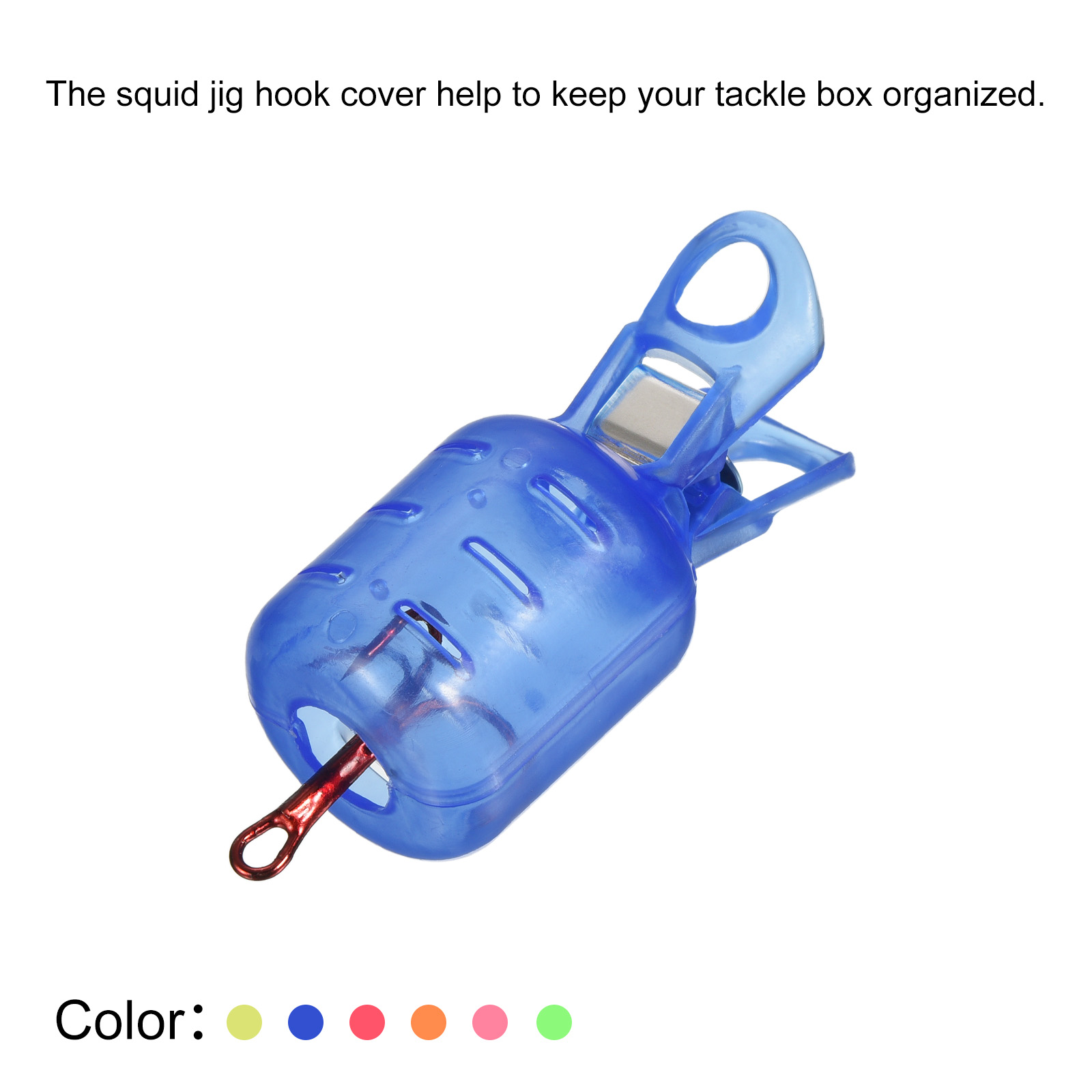 10 個小型イカジグフックプロテクターケース釣りフックカバー - Fishing Hook Box のレビューと価格