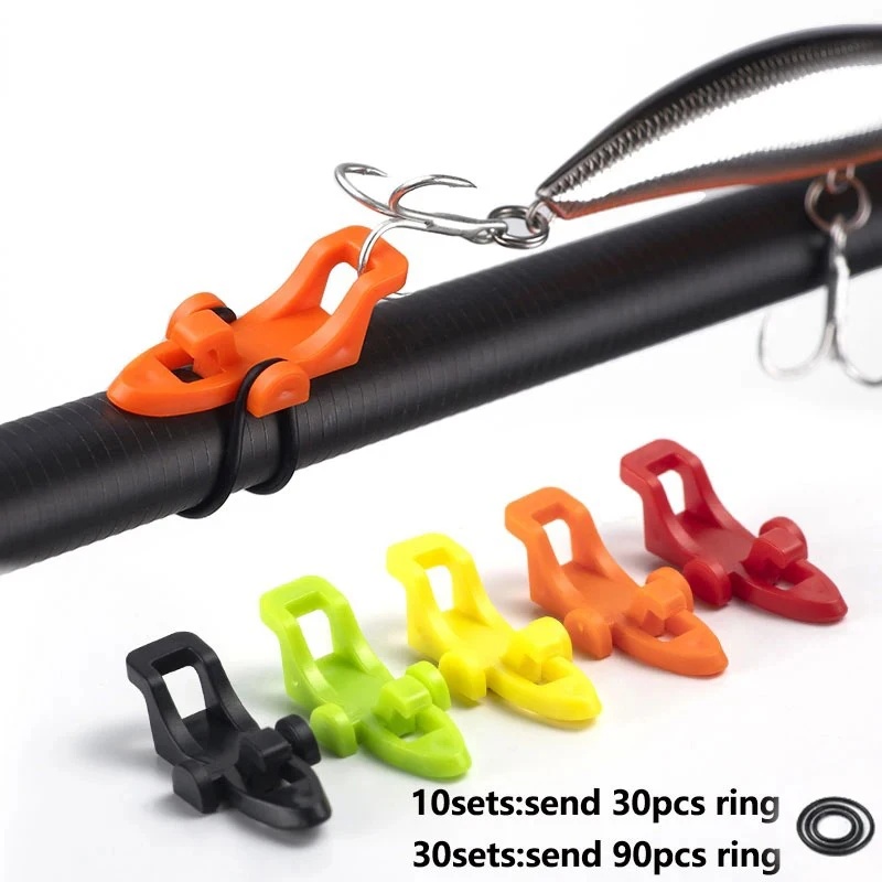 10/20/30 個釣り竿ポールフックキーパールアーベイトホ - Fishing Hook Jig のレビューと価格