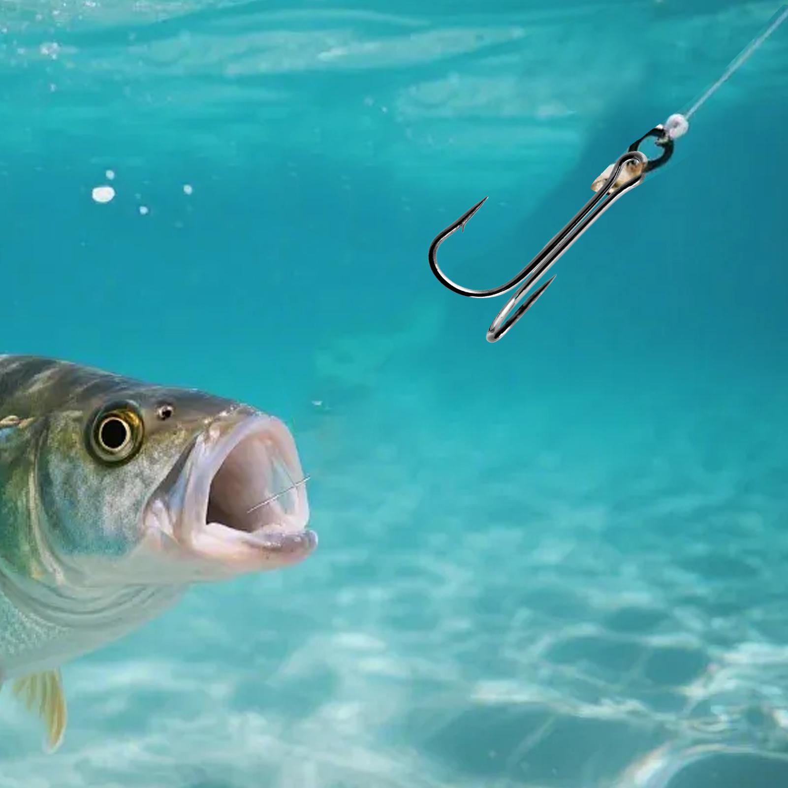 バーブ付きフィッシュフック 10個入り 高炭素鋼 トレブルフ - Fishing Hook Treble のレビューと価格