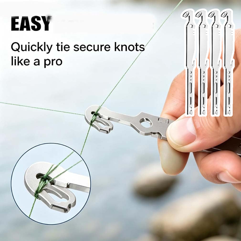 6 in 1 ステンレス製フックリムーバー ノットタイヤー  - Fishing Hook Remover のレビューと価格